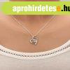 Nyakl�nc 925 ez�stb�l, keresztezett sz�v k�rvonalak, tiszta 