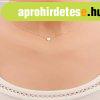 14K s�rga sz�n� arany nyakl�nc, f�nyes l�nc, kis sz�vecske c
