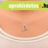 925 ez�st nyak�k, med�l nyakl�ncon, sz�v k�rvonal �tl�tsz� c
