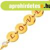 14K arany kark�t� - n�gy f�nyes karika LOVE felirattal, cirk