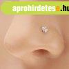 14K s�rga arany, egyenes sz�r� piercing - sziv�rv�ny cirk�ni