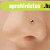 Orrpiercing 14K s�rga aranyb�l, egyenes sz�r� - kerek cirk�n