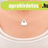 925 ez�st nyakl�nc, f�nyes sz�v egy kis sz�vecske kiv�g�ssal