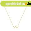 14K arany nyakl�nc - lapos v�gtelen szimb�lum �tl�tsz� brili