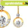 K�ld�k piercing - s�rga 14K arany, karika �tl�tsz� cirk�ni�k