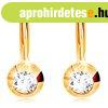 585 arany f�lbeval� - kerek csillog� foglalat, csiszolt �tl�
