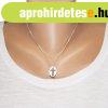 925 ez�st nyakl�nc - f�nyes ov�lis forma matt kereszttel a k