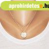 925 ez�st nyakl�nc, k�tsz�n� nap kiv�g�sokkal, csillog� v�ga