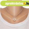 925 ez�st nyakl�nc, k�tsz�n� csillag v�gatokkal karik�ban