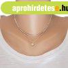 925 ez�st nyakl�nc, kett�s l�nc, kerek cirk�nia �s apr� goly