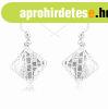 925 ezst flbeval s medl szett, rombusz forma vgatokkal