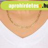Nyakl�nc 14K s�rga aranyb�l - egy hossz�k�s �s h�rom ov�lis 