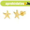 375 s�rga arany f�lbeval� - tengeri csillag, krist�lytiszta 