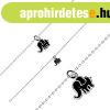 925 ez�st kark�t� - f�nyes l�nc, fekete zom�nc elef�nt