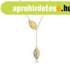585 s�rga arany nyakl�nc ? k�t f�gg� lev�lk�rvonal apr� kiv�