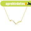 14K arany nyakl�nc ? aszimmetrikus hull�mos vonal, �tl�tsz� 