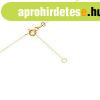 14K s�rga arany nyakl�nc - f�nyes v�kony l�nc, k�k kerek cir