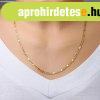 14K s�rga arany nyakl�nc  - ov�lis �s hossz�k�s l�ncszemek, 