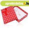 Aj�nd�kdoboz l�nchoz vagy szetthez - feh�r sz�vek, piros h�t
