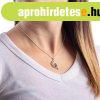 925 ez�st nyakl�nc - �l� macska sziluettje farokkal, f�lhold