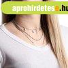  925 ez�st nyakl�nc - h�rom f�le l�nc, f�nyes csillagok, �ll