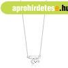 925 Ez�st nyakl�nc - biztos�t�t�, f�lhold, sima sz�v, csilla