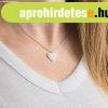 925 ezst nyaklnc - brillins, lapos szv, gravrozott leve