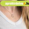 925 ez�st nyakl�nc - �tl�tsz� brili�ns, aszimmetrikus sz�v, 