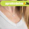 925 ez�st nyakl�nc  - lapos, f�nyes korong �tl�tsz� brili�ns