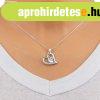 925 Ez�st nyakl�nc ? aszimmetrikus sz�v, f�lhold, kerek cirk