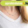 925 ez�st nyakl�nc - f�nyes gy�ngy�k, v�kony l�ncon, r�dium 