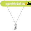 925 ez�st nyakl�nc - f�nyes �l� macska, cirk�ni�s szeg�ly