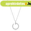 925 ez�st nyakl�nc - �tl�tsz� cirk�ni�kkal d�sz�tett nyitott