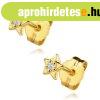 375 s�rga arany f�lbeval� - csillag, �tl�tsz� brili�nssal a 