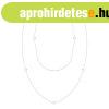925 ez�st nyakl�nc - feh�r Swarovski gy�ngy, f�lg�mb�kkel, 8