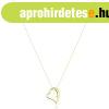 9K s�rga arany nyakl�nc - aszimmetrikus sz�v k�rvonal, �tl�t