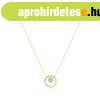 9K s�rga arany nyakl�nc - f�nyes k�r, sz�v �tl�tsz� cirk�ni�