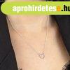 925 ez�st nyakl�nc - sz�v �tl�tsz� k�r alak� cirk�ni�kkal