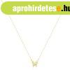 585 s�rga arany nyakl�nc - pillang� faragott sz�rnyakkal
