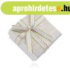 Feh�r �kszeres aj�nd�kdoboz f�nyes feh�rarany masnival