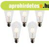 5 darabos E27 LED A60 izz�k�szlet alkonyat�rz�kel�vel 4W 400