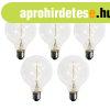 5 db E27 Dimmelhet� LED spir�l izz�sz�l G95 4W 270lm 2200K