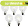 5 db E27 3-l�pcs�s dimmelhet� LED izz� G95 4W 450lm 3000K