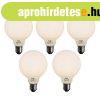 5 db E27 3-l�pcs�s dimmelhet� LED izz� op�l �veg G95 4W 450l
