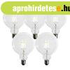 5 db E27 3-l�pcs�s dimmelhet� LED spir�l izz�sz�l G125 4W 45
