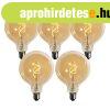 5 darabos E27-es dimmelhet� LED izz�k�szlet spir�lizz�sz�lla