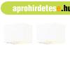 2 db-os feh�r fali l�mpa k�szlet, dimmerrel, �jrat�lthet� - 