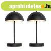 2 darabos k�lt�ri asztali l�mpa k�szlet gomba alak� fekete �