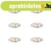 6 darabos modern, feh�r, d�nthet� AR70 s�llyesztett spotl�mp
