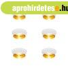 6 darabos modern s�llyesztett spotl�mpa szett feh�r arany be